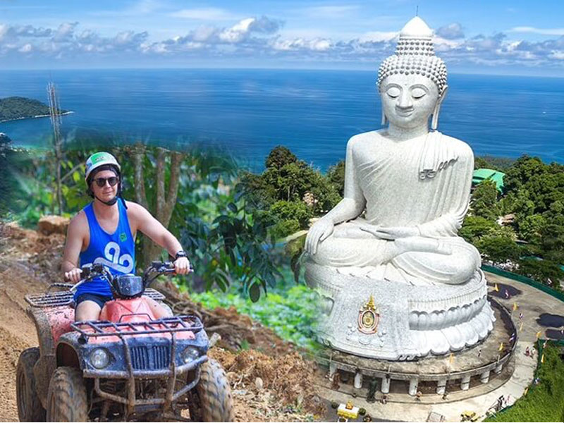 Phuket ATV Tour with Big Buddha Visit