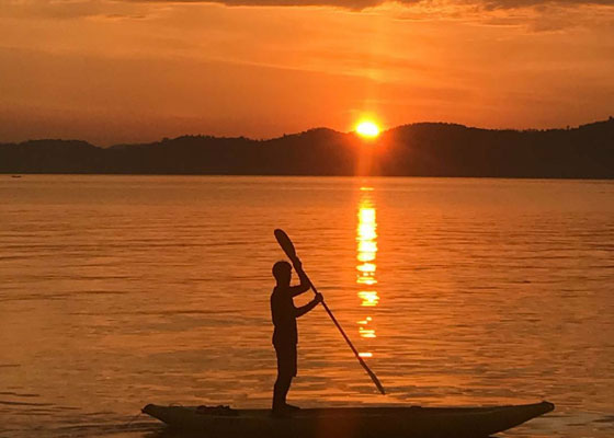 Twilight Sea Canoe at Phang Nga Bay