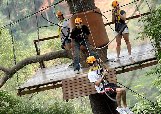 Ziplines Adventure with Tiger Kingdom