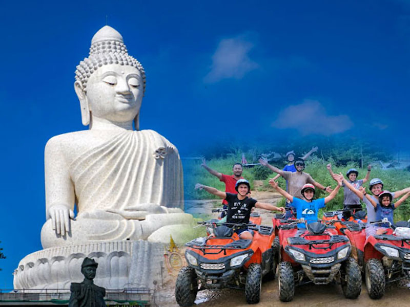 Phuket ATV Tour with Big Buddha Visit