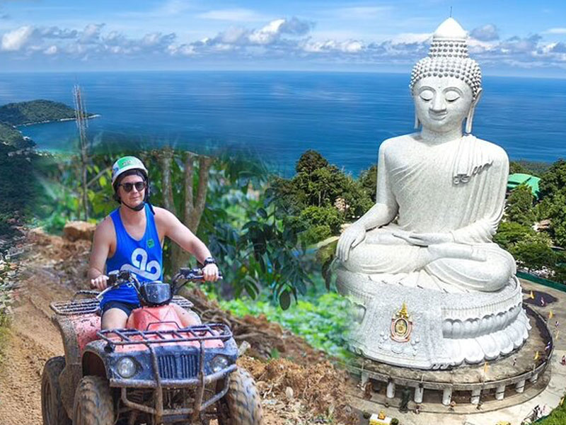 Phuket ATV Tour with Big Buddha Visit